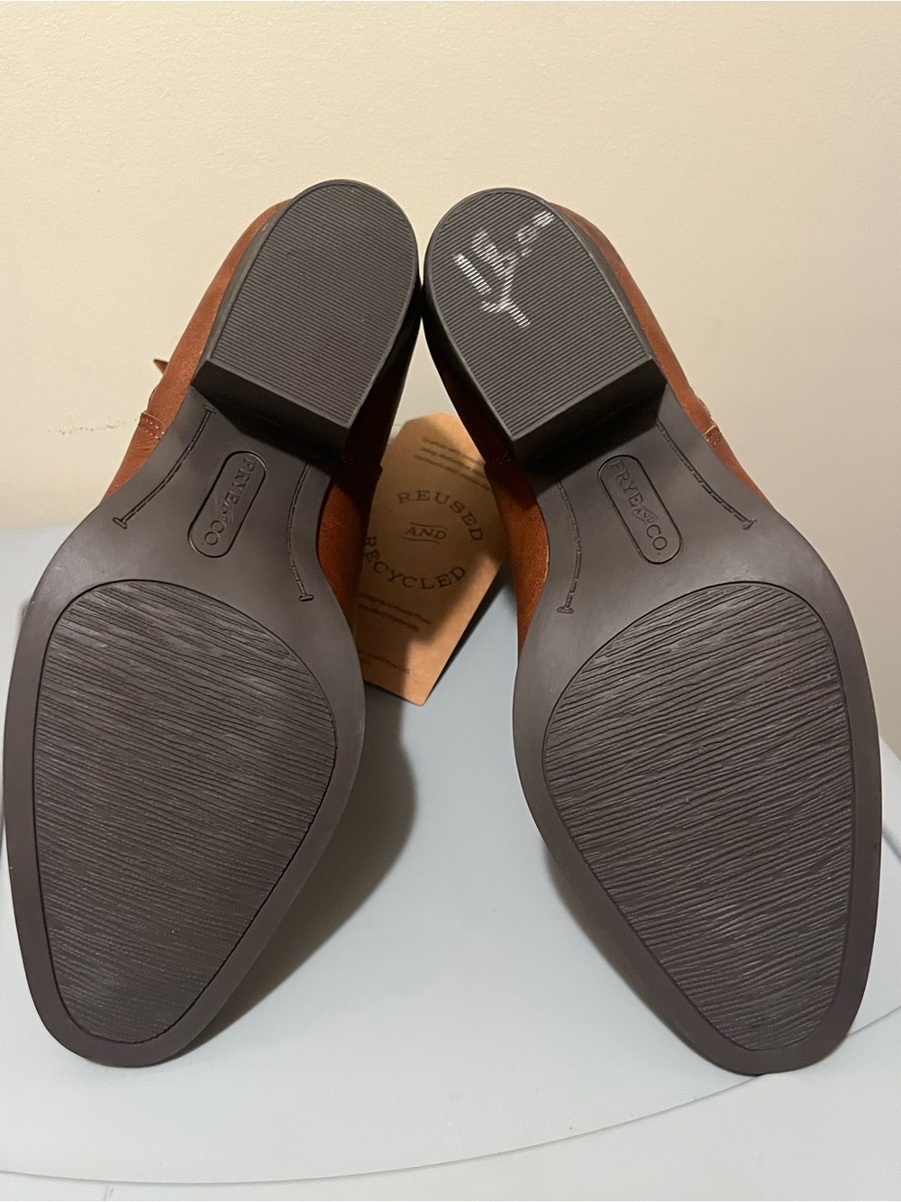 FRYE AND CO. Tan Leather Western-Style Ankle Boots - Picture 5 of 7